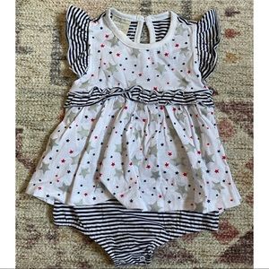 First Impressions Red White & Blue Romper